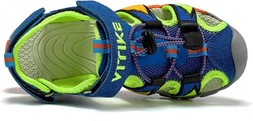 Miniatura 5 de Littleplum Sandalias para niños con puntera cerrada, sandalias deportivas para niños pequeños, zapatos de verano para niños grandes, caminar