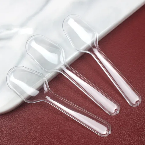 Miniatura 9 de 1000 cucharas de degustación transparentes, cucharas de plástico para muestreo de pudín para gelatina, yogur, helado, pastel, postre, especias