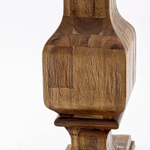 Miniatura 7 de East West Furniture F3AB5-N35 - Juego de mesa de comedor de 5 piezas, incluye una mesa de cocina redonda con pedestal y 4 sillas de comedor Parsons