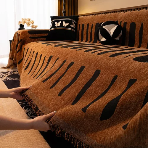 Miniatura 53 de VClife Fundas de sofá bohemio de felpilla para sofá seccional, fundas de sofá suaves y antideslizantes para sofá de 2 cojines, protector de muebles