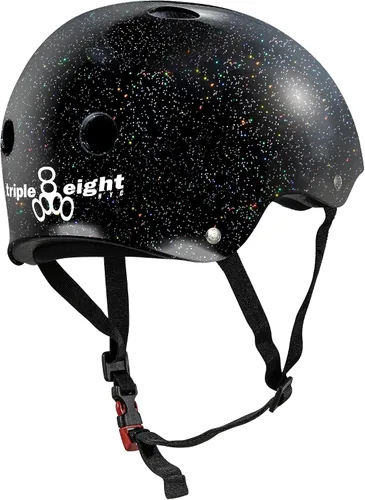 Miniatura 2 de Triple Eight Casco certificado Sweatsaver para patineta, BMX, Roller Derby, patinaje sobre ruedas, patinaje en línea, scooter y bicicleta