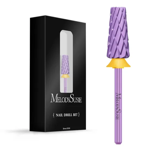 Miniatura 19 de MelodySusie Super Cut Edition Brocas para Uñas 5 en 1, Brocas Multifunción de Carburo de Tungsteno de 3/32'', Adecuadas para Manicura Pedicura