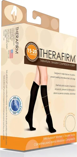 Miniatura 3 de THERAFIRM Calcetines de vestir de compresión suave de 15-20 mmHg para mujer