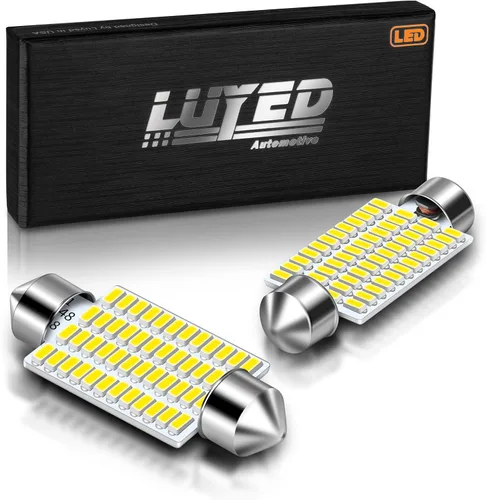 Miniatura 16 de DE3175 bombillas LED azules Canbus libres de errores de 1.25 pulgadas DE3021 DE3022 3175 bombillas LED para luces interiores de mapa, domo y placa