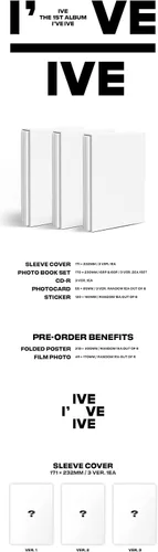 Miniatura 2 de Álbum IVE IVE [VER.1]+Beneficios de pre-pedido + planificador digital inspirado en BolsVos K-POP, paquete de calcomanías digitales (El primer álbum)