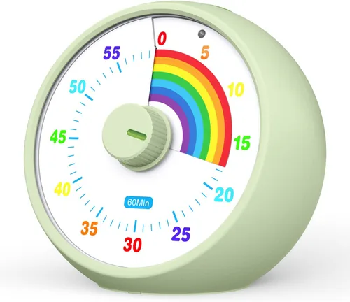 Miniatura 13 de Temporizador visual para niños, temporizador de cuenta regresiva de 60 minutos para aula, oficina, cocina, temporizador de escritorio, herramientas