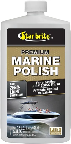 STAR BRITE Esmalte marino de alta calidad, máxima protección UV y acabado de alto brillo, los inhibidores UV dejan de decolorar, tizar y oxidar