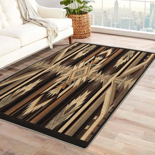 Miniatura 12 de Alfombra retro y decoración del hogar, alfombra lavable de 2 x 3 a 70 segundos, para entrada, sala de estar, dormitorio, tapete antideslizante