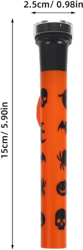 Miniatura 3 de STOBOK Proyector de linterna de Halloween con patrón de fantasma de calabaza, linterna de mano para decoración de fiestas, luz aterradora segura