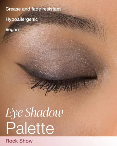Miniatura 2 de Mineral Fusion Paleta de sombras de ojos – Cuatro tonos de polvo prensado en acabado mate, satinado y brillante – Maquillaje de ojos vegano natural