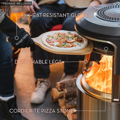 Miniatura 6 de Solo Stove Ranger Pi Fire Accesorio de horno de pizza para fogata Ranger, incluye estuche de transporte y piedra de pizza de cordierita