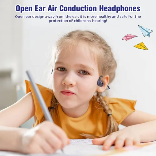 Miniatura 2 de BANIGIPA Auriculares para niños, audífonos de oreja abierta, cómodos para adolescentes, niños y niñas, auriculares inalámbricos Bluetooth 5.4