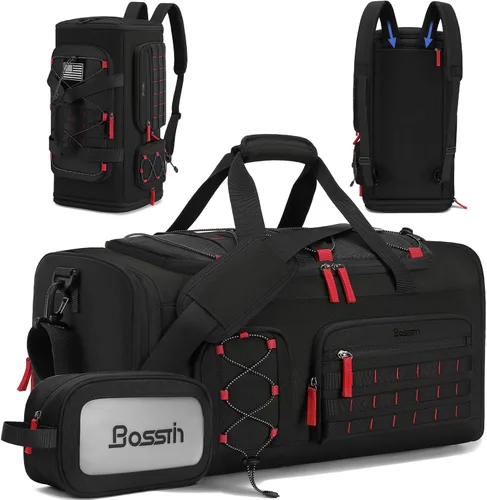 Bosstin Bolsa de gimnasio para hombres y mujeres, 45L de viaje, bolsa de lona deportiva, mochila de viaje para gimnasio, fin de semana, mochila con