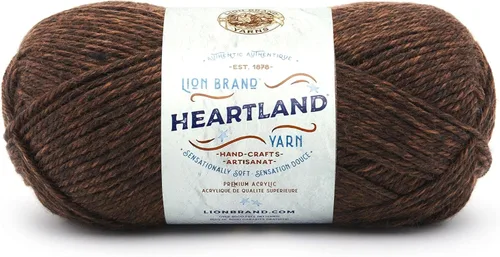 Miniatura 60 de Lion Brand Yarn Heartland Yarn - Hilo multicolor para tejer, tejer y tejer, paquete de 3, color congaree