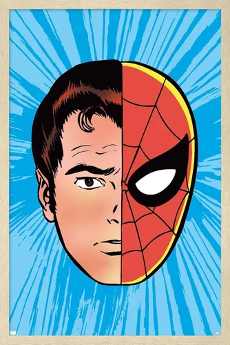 Miniatura 7 de Trends International Marvel Comics Spider-Man - Póster de pared con sentido de araña Versión con marco dorado