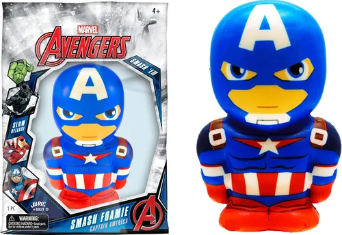 JA-RU Marvel Avengers Figures - Pelota grande de espuma de 5.5 pulgadas (1 Capitán América), juguete de acción de superhéroe, Spiderman, Hulk, Iron