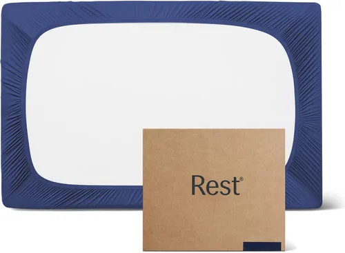 Miniatura 8 de REST® Evercool®+ Sábana bajera ajustable, tamaño King, azul claro, 15 pulgadas de profundidad (hasta 18 pulgadas), ropa de cama transpirable