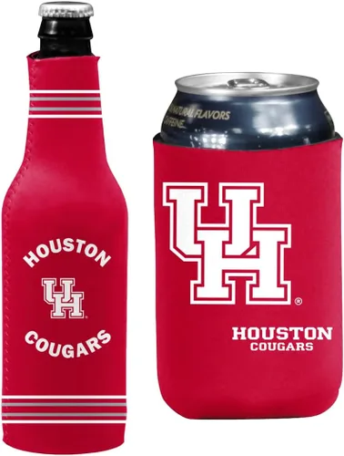 Miniatura 123 de College Team Color Logo Can & Bottle Holder Insulator Beverage Cooler Set
