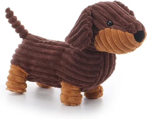 Apricot Lamb Henry Dachshund - Animales de peluche para niños, suaves y lindos juguetes de peluche para bebé niña y niño, 10.6 pulgadas