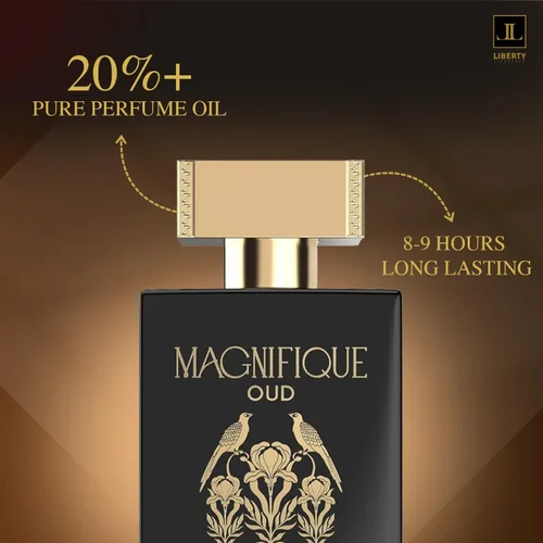 Miniatura 8 de Liberty Oud Eau de Parfum para hombre, 3.4 onzas, edición de aniversario Magnifique, perfume de lujo Oud, regalo premium para hombres, frescura
