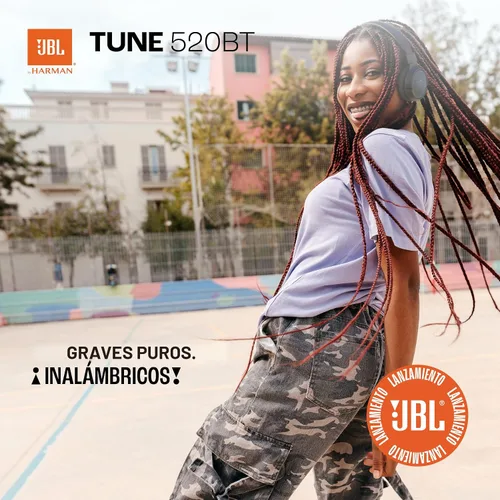 Miniatura 5 de JBL Tune 520BT - Auriculares inalámbricos supraaurales, hasta 57H de duración de batería y carga rápida, diseño ligero, cómodo y plegable, llamadas