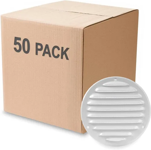 Miniatura 11 de Cubierta para salida de ventilación – Ventilación redonda de Soffit – Rejilla de ventilación – Cubierta de rejilla – Malla mosquitera integrada