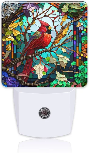 Miniatura 24 de Luz nocturna con colibríes y mariposas azules, enchufe de pared con sensor de atardecer a amanecer, linda luz nocturna para niñas, niños, mujeres