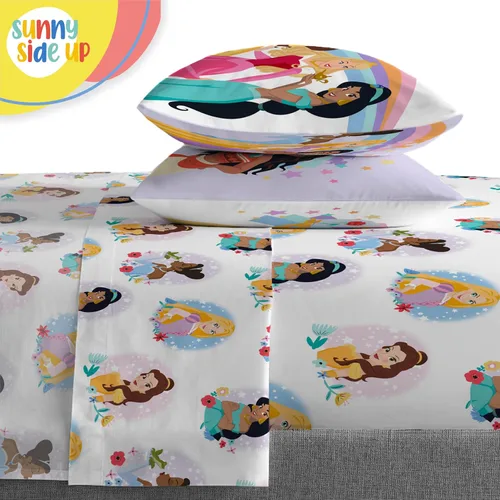 Miniatura 5 de Juego de edredón completo de princesas Disney - Juego de ropa de cama para niños de 7 piezas que incluye edredón, sábanas y funda de almohada - Rosa