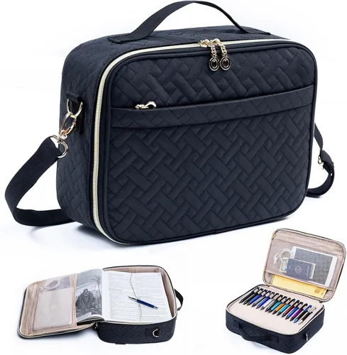Miniatura 16 de Elegante funda para la Biblia de IMAGINING para mujer, funda para Biblia con asas y bolsas, gran regalo y protector de libros