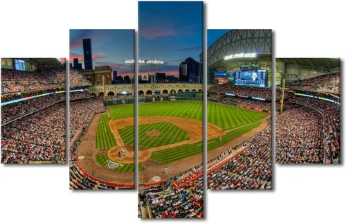 Miniatura 29 de Arte para pared, lienzo para estadio deportivo, arte para pared, diseño de campo de Wrigley en Chicago, pinturas de Chicago, impresiones sobre