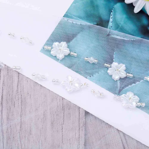 Miniatura 5 de Unicra Velo de novia de novia con peine velos de tul de novia accesorios de pelo para novias 1 nivel de longitud de la punta del dedo 35.4 pulgadas