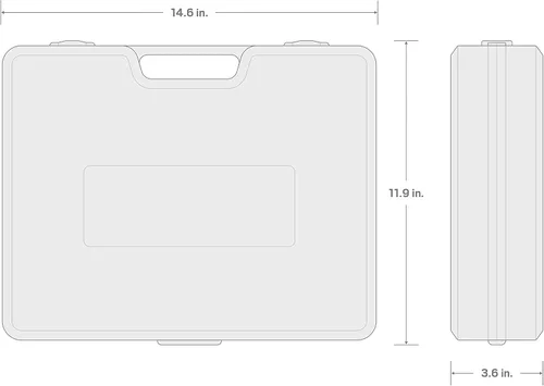 Miniatura 6 de TEKTON Juego de dados de impacto de 6 puntos poco profundos de 3/4 pulgadas con funda, 8 piezas (2-1/16-2-1/2 pulgadas) 4893