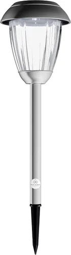 Miniatura 2 de Pure Garden - Juego de luces solares para camino, juego de 8 a 16 pulgadas de alto de acero inoxidable para exteriores, iluminación para jardín