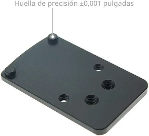 Miniatura 5 de DPP Titanium Montura de riel de mira trasera compatible con Glock Trijicon RMR/SRO y Holosun 407C/507C/508T (aluminio)