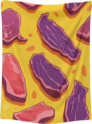 Miniatura 13 de Manta de carne de res - Regalos para los amantes de la carne de res 30" x 40