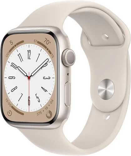 Miniatura 9 de Apple Watch Series 8 [GPS 41mm] Reloj inteligente con caja de aluminio medianoche y correa deportiva medianoche - S/M. Rastreador de actividad