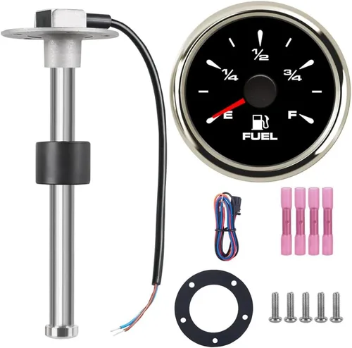 Miniatura 10 de Fuel Sender Marine - Unidad de envío de tanque de combustible de 17 pulgadas (430mm), flotador de acero inoxidable, unidad de envío de nivel