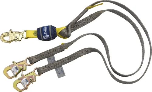 Miniatura 13 de 3M DBI-SALA 6' EZ-Stop 34" tela de poliéster doble pierna 100% cordón de absorción de golpes con gancho de cierre automático en cada extremo