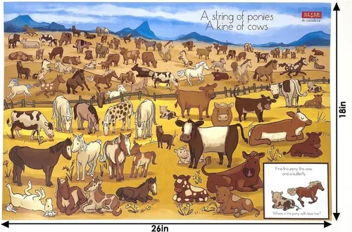 Miniatura 3 de Hide and Seek: Wild Animal Groups in North America - Rompecabezas de 200 piezas