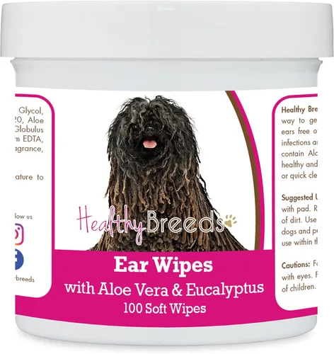 Miniatura 84 de Healthy Breeds Pastor alemán, silla de montar, toallitas de limpieza de oídos con aloe y eucalipto para perros, 100