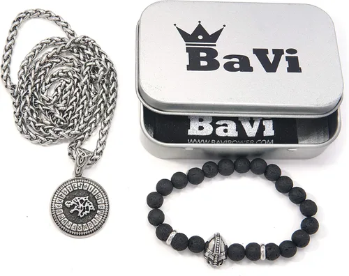 Miniatura 4 de BAVIPOWER Collar con colgante de runa de lobo vikingo Fenrir de 0.157 in, cadena de quilla de acero inoxidable, joyería pagana Asatru para hombres