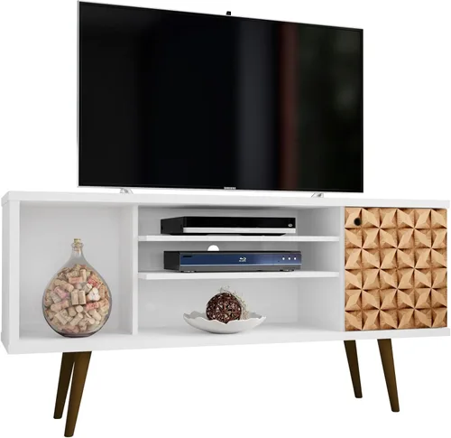 Miniatura 43 de Manhattan Comfort Liberty Soporte de TV Moderno de Mediados de Siglo para Televisores de hasta 46 Pulgadas, Centro de Entretenimiento