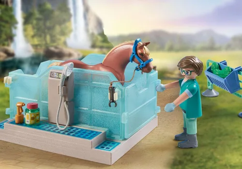 Miniatura 10 de Playmobil Caballos de la Cascada - Terapia Ecuestre y Práctica Veterinaria