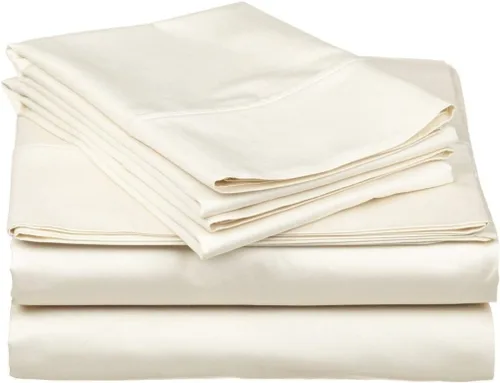 Miniatura 14 de Juego de sábanas de algodón de 28 pulgadas con bolsillo profundo de rayas blancas de 5 piezas con 2 fundas de almohada, 800 hilos