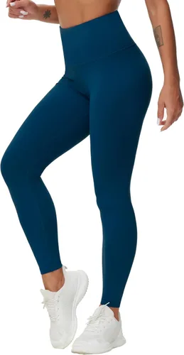 Miniatura 21 de Dragon Fit - Pantalones de compresión para yoga con bolsillos interiores, cintura alta, pantalones atléticos para control de abdomen, calzas