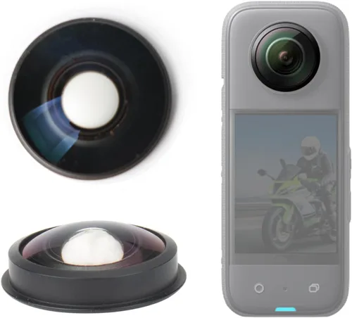 Lente de repuesto para la nueva pieza de reparación de lente de cámara de acción Insta360 X4 (versión 1 - sin llanta)