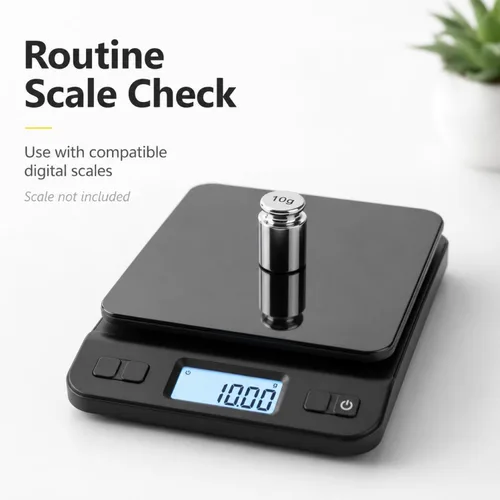 Miniatura 3 de I-MART Juego de pesas de calibración de 0.04 oz, 0.39 oz, 0.71 onzas, acero cromado grado M1, pesas pequeñas para calibración digital, bolsillo