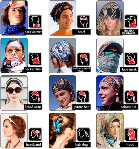 Miniatura 5 de Neck Gaiter Mask,UV Protection Bandana Gator Face Cover Covering Mask,Tube Scarf,Neck Warmer Balaclava,Headband for Outdoors
