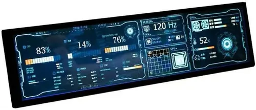 EDIY 8.8 pulgadas IPS pantalla AIDA64 CPU monitor de temperatura 1920x480 pantalla LED para coches monitor GPU computadora caso subpantalla