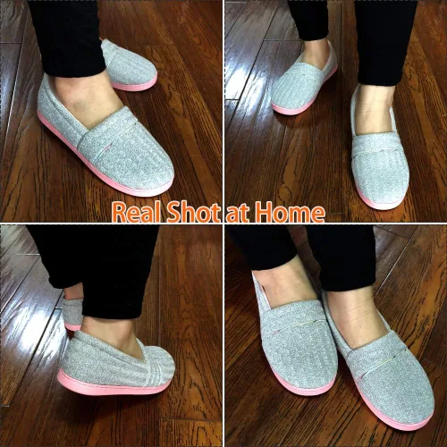 Miniatura 5 de Urbancolor Pantuflas de interior lavables con espalda cerrada para mujer, antideslizantes, transpirables, para el hogar